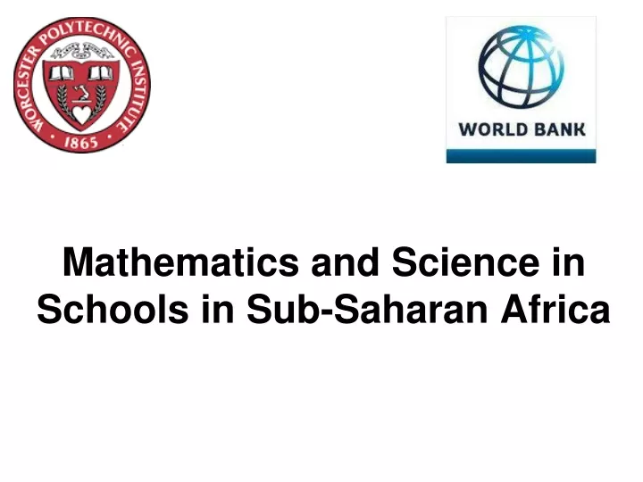 mathematics and science in schools in sub saharan africa