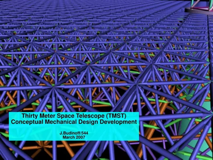 thirty meter space telescope tmst conceptual