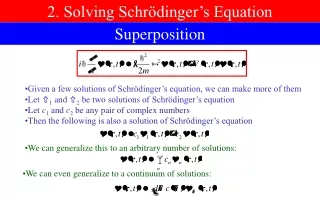 2. Solving Schrödinger’s Equation