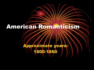 American Romanticism