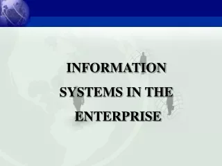 INFORMATION  SYSTEMS IN THE  ENTERPRISE