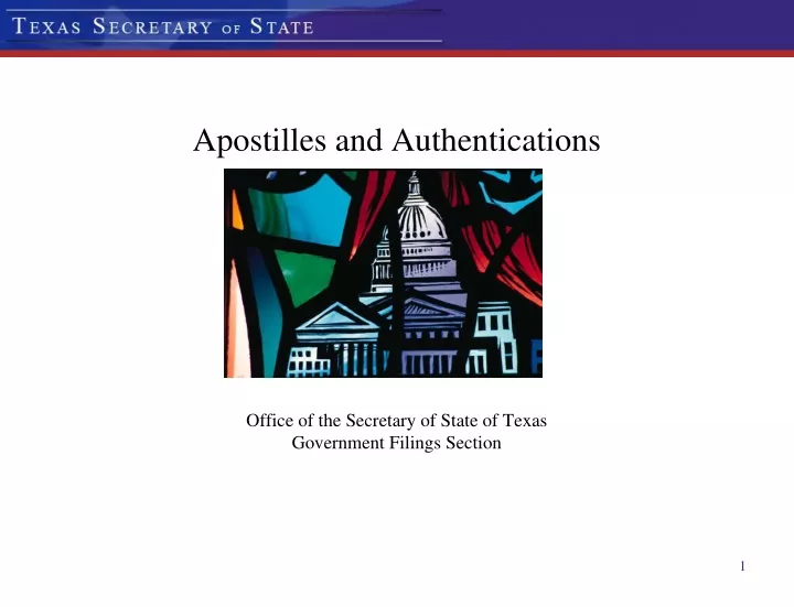 apostilles and authentications