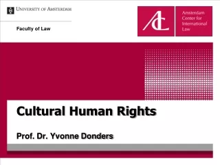 Cultural Human Rights