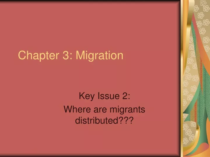 chapter 3 migration