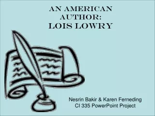 An American Author: Lois Lowry