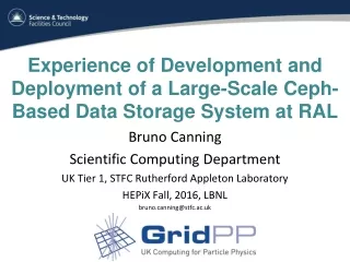 Experience of Development and Deployment of a Large-Scale Ceph-Based Data Storage System at RAL