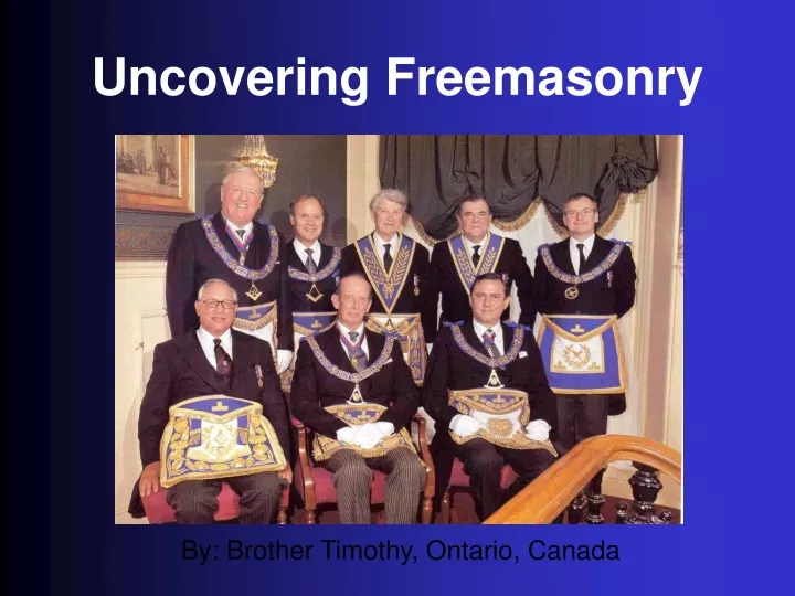 uncovering freemasonry