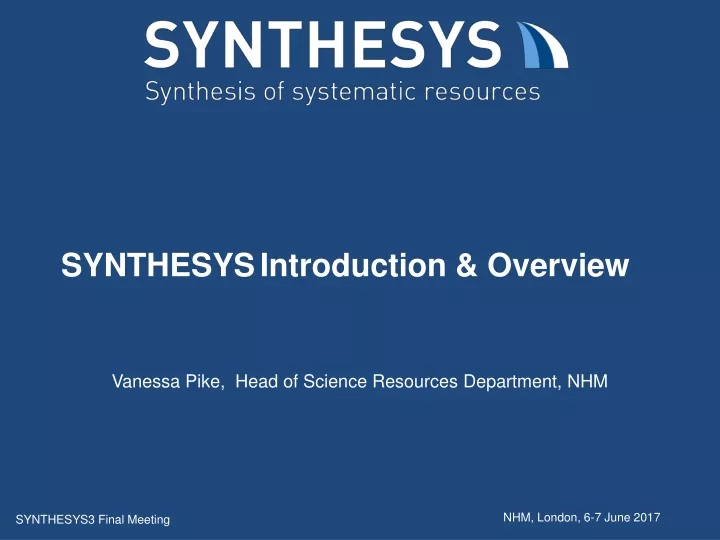 synthesys introduction overview