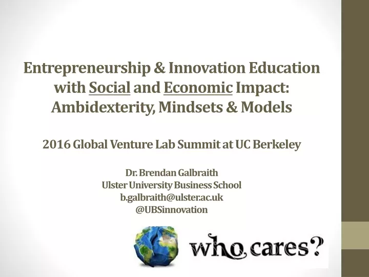 entrepreneurship innovation education with social