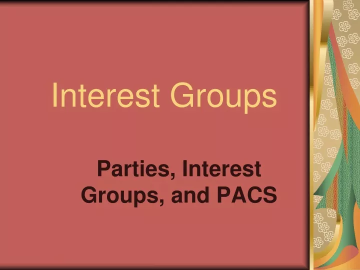 interest groups