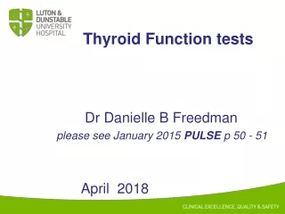 Thyroid Function tests
