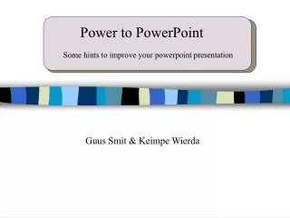 Power to PowerPoint