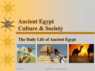 Ancient Egypt Culture &amp; Society