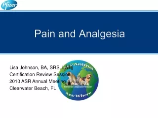 Pain and Analgesia