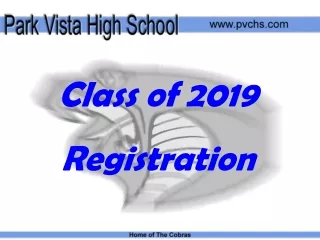 Class of 2019  Registration