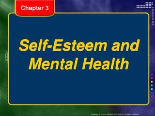 Self-Esteem and Mental Health