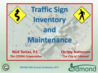 Traffic Sign Inventory and Maintenance
