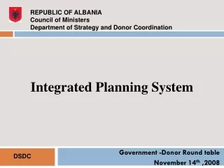 Integrated Planning System