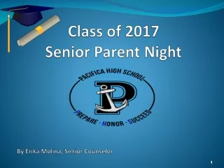 Class of 2017 Senior Parent Night