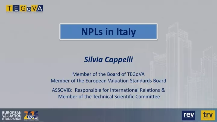 silvia cappelli member of the board of tegova