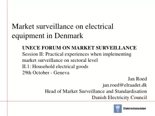 Market surveillance on electrical equipment in Denmark