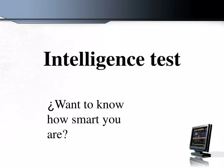 intelligence test