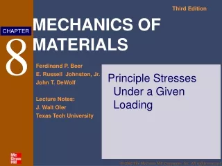 Principle Stresses Under a Given Loading