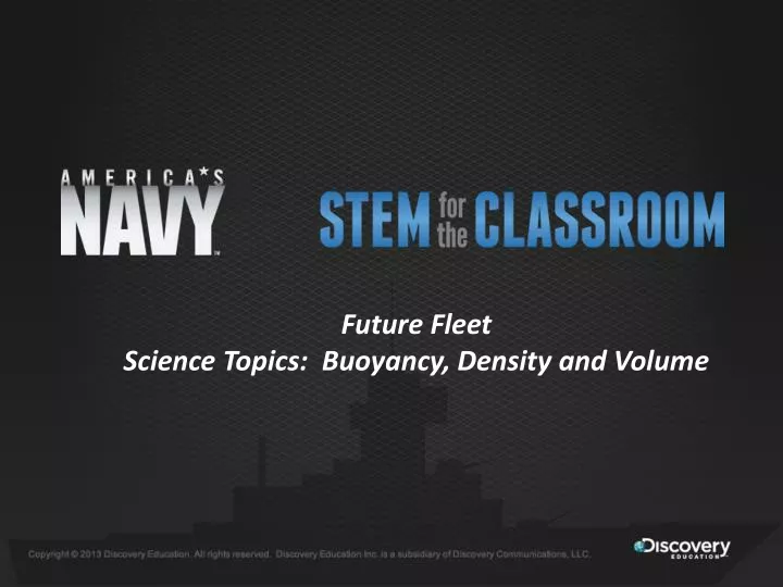 future fleet science topics buoyancy density