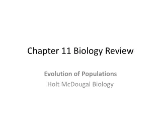 Chapter 11 Biology Review