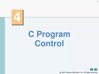 C Program Control