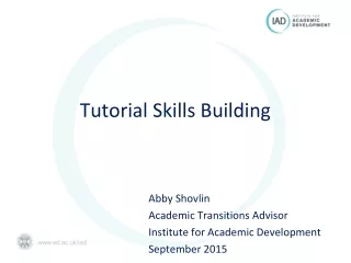 Tutorial Skills Building