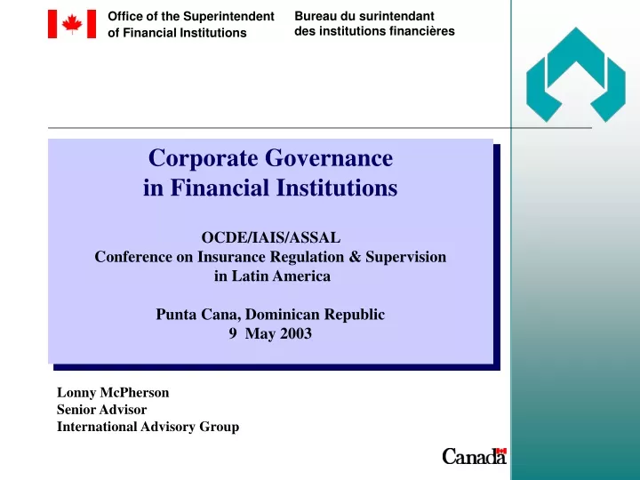 corporate governance in financial institutions