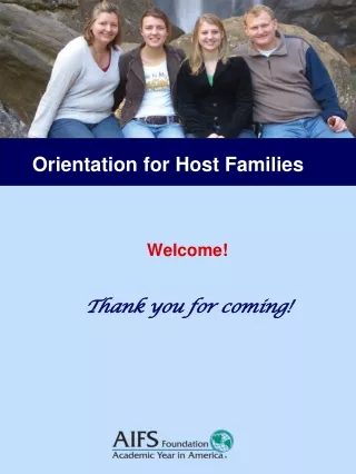 Orientation for Host Families