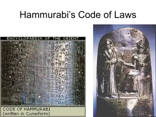 Hammurabi’s Code of Laws
