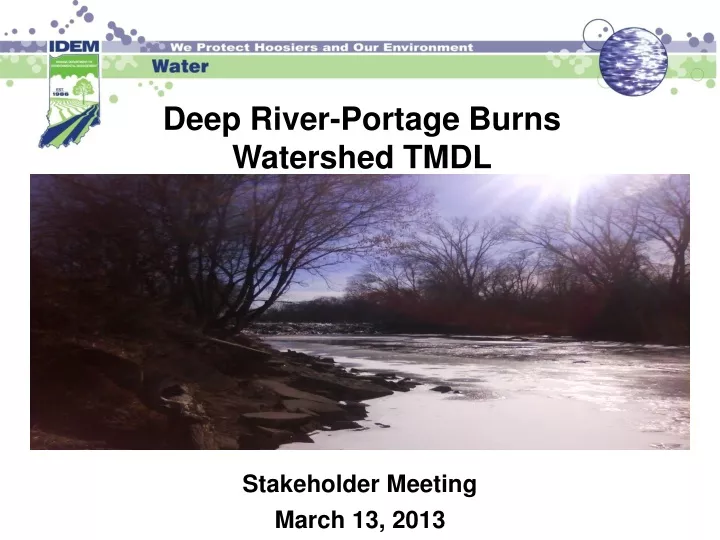 deep river portage burns watershed tmdl