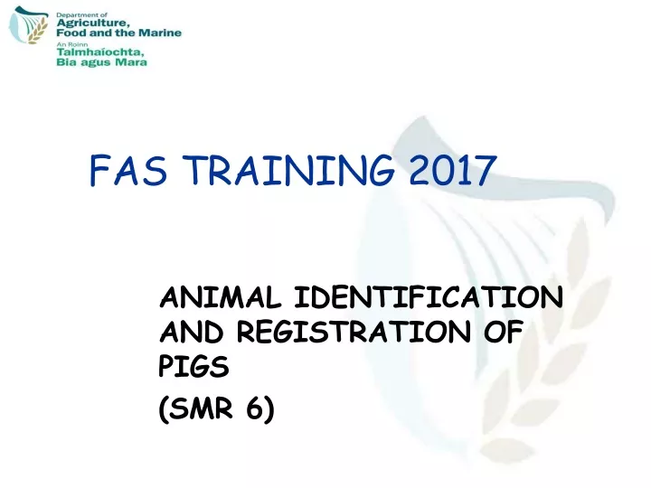 fas training 2017
