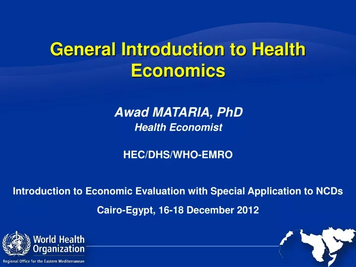 general introduction to health economics