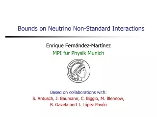 Bounds on Neutrino Non-Standard Interactions