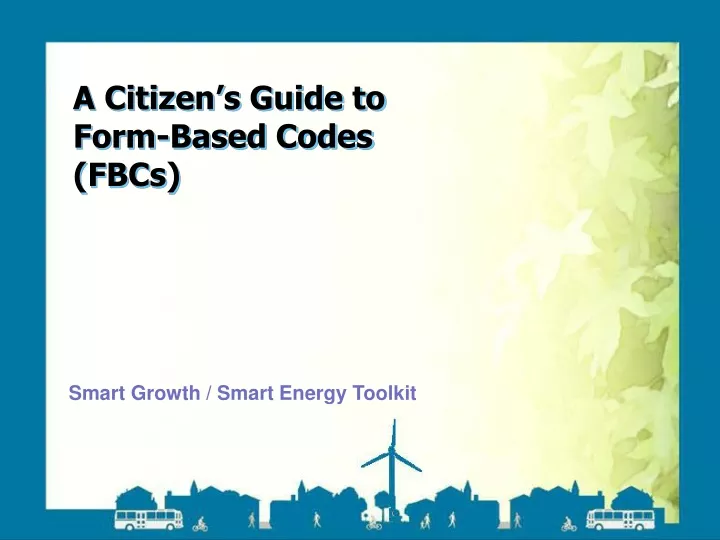 a citizen s guide to form based codes fbcs