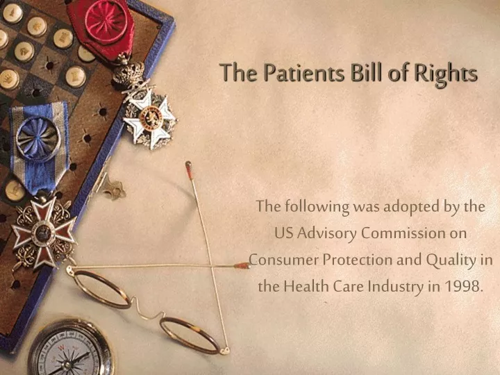 the patients bill of rights