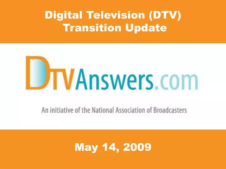 digital television dtv transition update