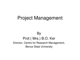 Project Management