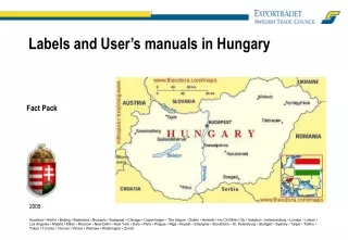 Labels and User’s manuals in Hungary