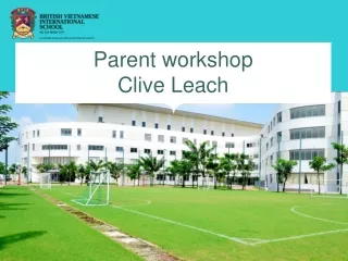 Parent workshop Clive Leach