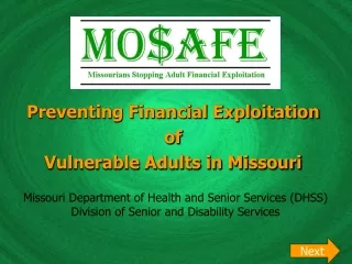 Preventing Financial Exploitation of Vulnerable Adults in Missouri