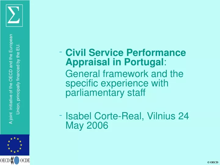 civil service performance appraisal in portugal