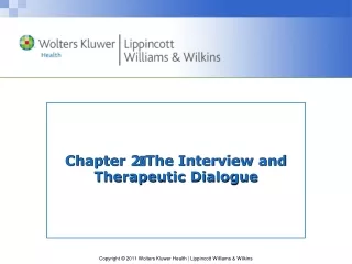 Chapter 2  The Interview and Therapeutic Dialogue