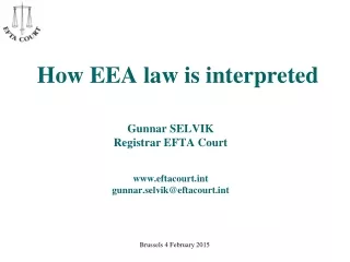 How EEA law is interpreted
