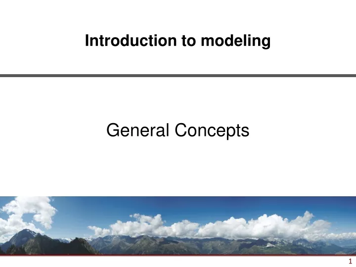general concepts