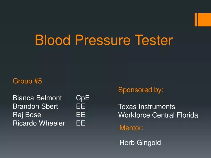 blood pressure tester